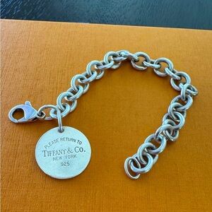 Tiffany & Co. “Return to Tiffany & Co.”Round Tag Charm Bracelet